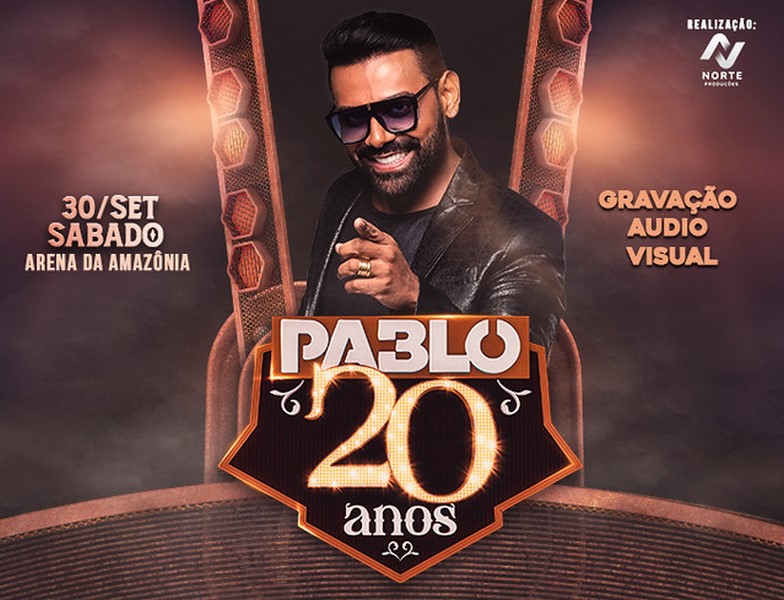 Pablo do Arrocha grava DVD dia 30 de setembro na Arena da Amazônia